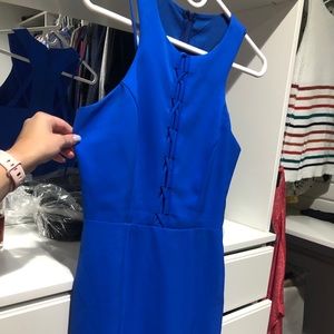 Blue cocktail dress